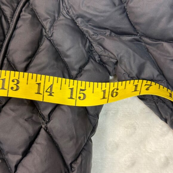MICHAEL KORS Black Lightweight Diamond Quilted Down Jacket Gold Hardware Sz XS - Picture 7 of 9